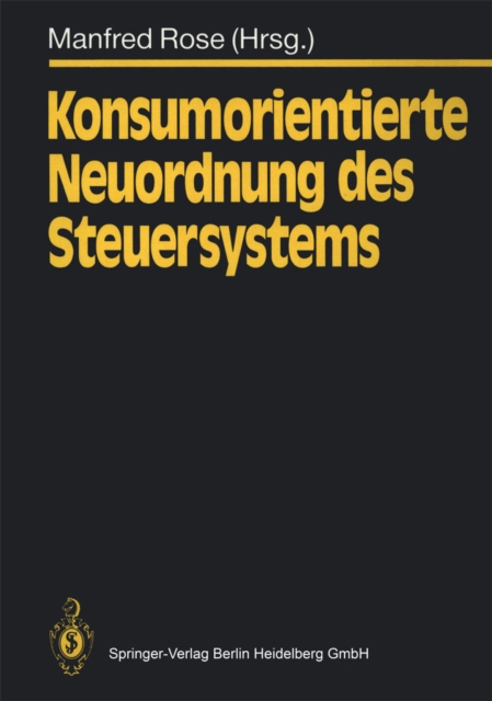 Konsumorientierte Neuordnung des Steuersystems, PDF eBook
