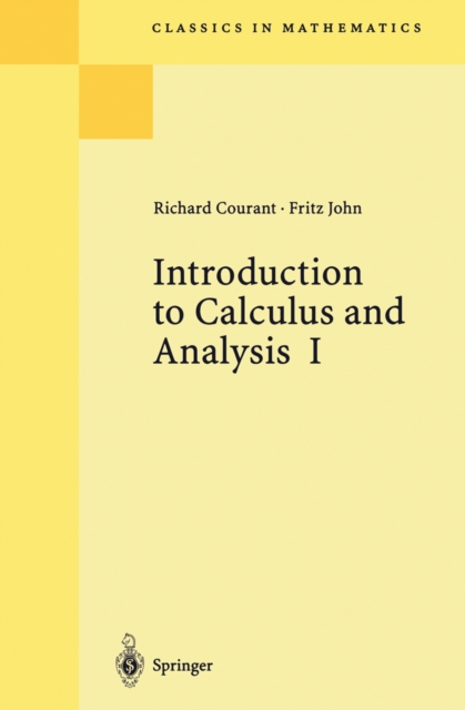 Introduction to Calculus and Analysis I, PDF eBook