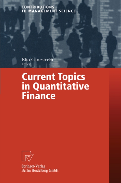 Current Topics in Quantitative Finance, PDF eBook