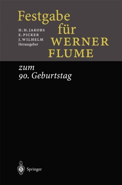 Festgabe fur Werner Flume : zum 90. Geburtstag, PDF eBook