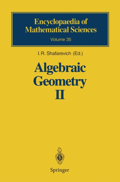 Algebraic Geometry II : Cohomology of Algebraic Varieties. Algebraic Surfaces, PDF eBook