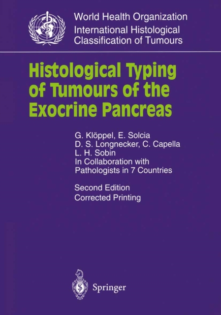 Histological Typing of Tumours of the Exocrine Pancreas, PDF eBook