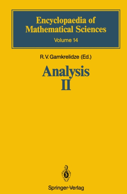 Analysis II : Convex Analysis and Approximation Theory, PDF eBook