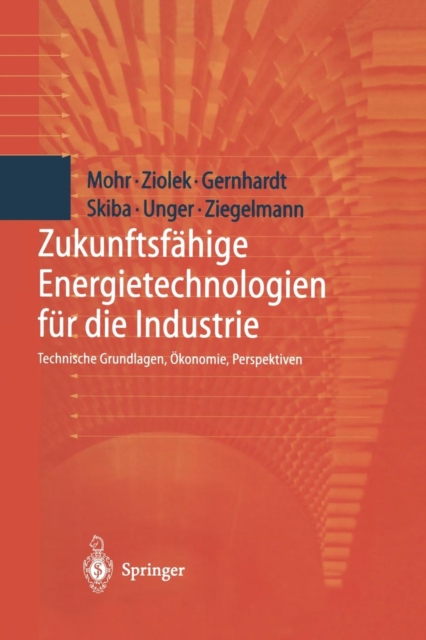Zukunftsfahige Energietechnologien Fur Die Industrie : Technische Grundlagen, Okonomie, Perspektiven, Paperback / softback Book