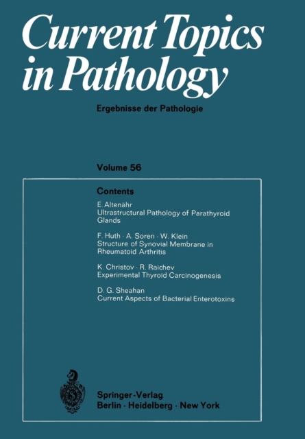 Current Topics in Pathology / Ergebnisse der Pathologie, Paperback / softback Book