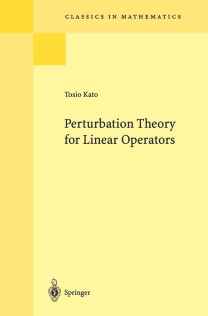 Perturbation Theory for Linear Operators, PDF eBook