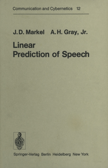 Linear Prediction of Speech, PDF eBook