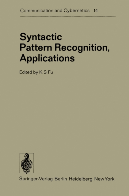 Syntactic Pattern Recognition, Applications, PDF eBook