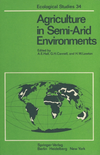 Agriculture in Semi-Arid Environments, PDF eBook