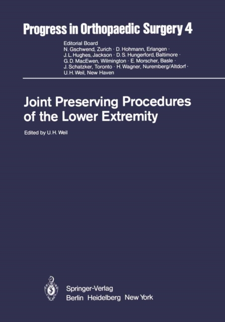 Joint Preserving Procedures of the Lower Extremity, PDF eBook