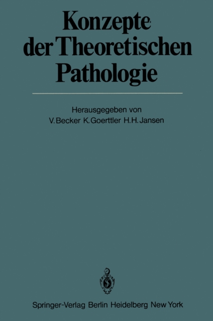 Konzepte der Theoretischen Pathologie, PDF eBook