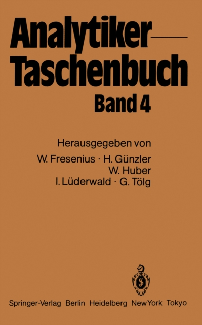 Analytiker-Taschenbuch : Band 4, PDF eBook