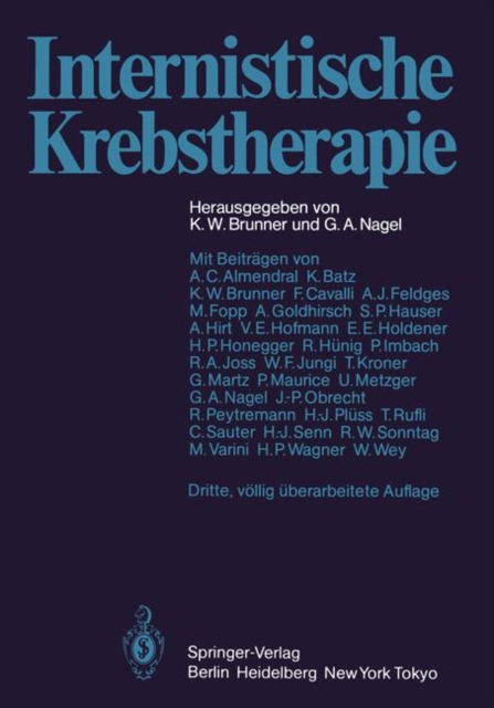 Internistische Krebstherapie, Paperback Book