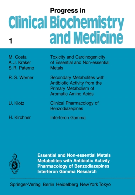 Essential and Non-Essential Metals Metabolites with Antibiotic Activity Pharmacology of Benzodiazepines Interferon Gamma Research, PDF eBook
