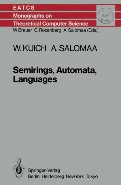 Semirings, Automata, Languages, PDF eBook