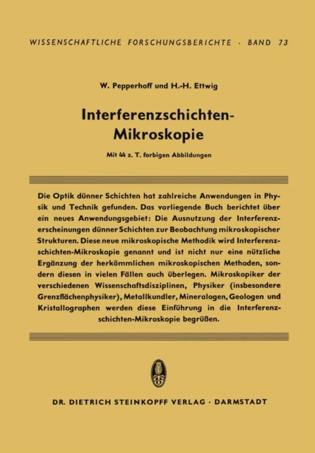 Interferenzschichten-Mikroskopie, PDF eBook