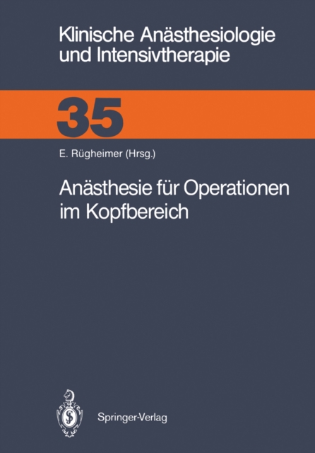 Anasthesie fur Operationen im Kopfbereich, PDF eBook