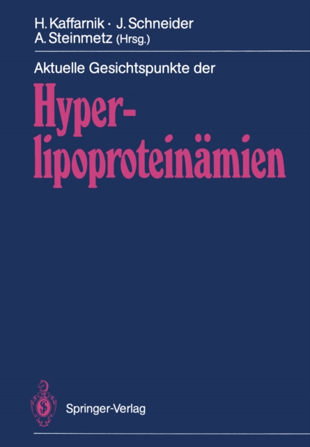 Aktuelle Gesichtspunkte der Hyperlipoproteinamien, PDF eBook