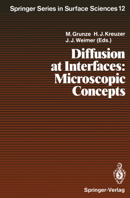 Diffusion at Interfaces: Microscopic Concepts : Proceedings of a Workshop, Campobello Island, Canada, August 18-22, 1987, PDF eBook