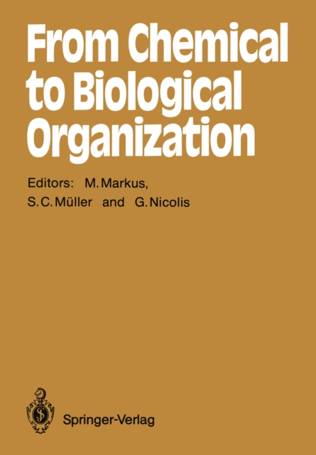 From Chemical to Biological Organization, PDF eBook