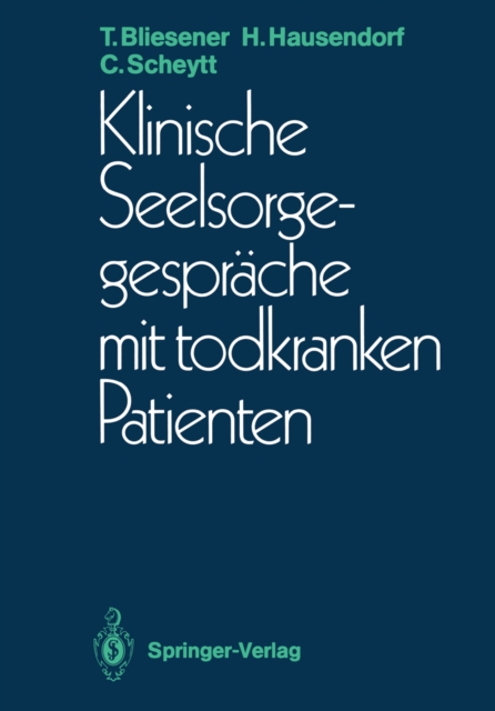 Klinische Seelsorgegesprache mit todkranken Patienten, PDF eBook
