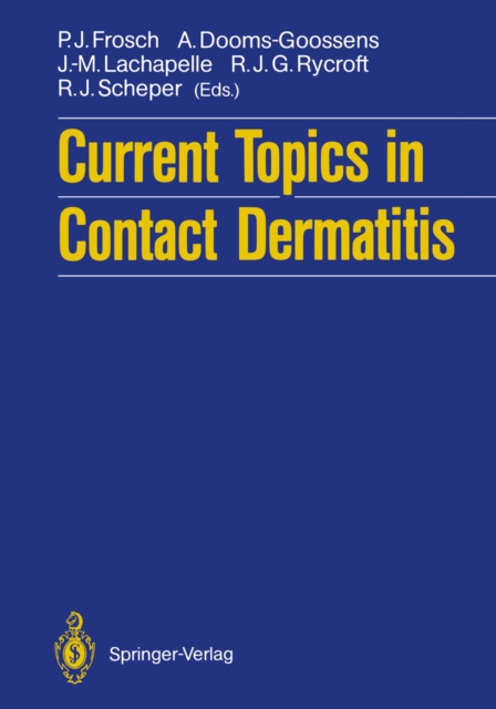 Current Topics in Contact Dermatitis, PDF eBook
