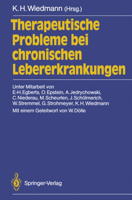 Therapeutische Probleme bei chronischen Lebererkrankungen, PDF eBook
