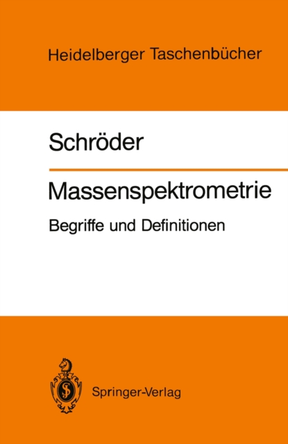 Massenspektrometrie : Begriffe und Definitionen, PDF eBook