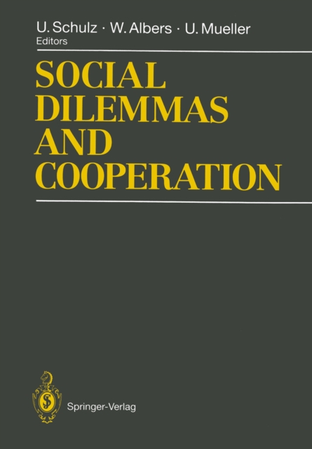 Social Dilemmas and Cooperation, PDF eBook