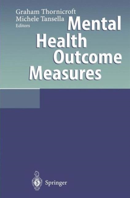 Mental Health Outcome Measures, Paperback / softback Book