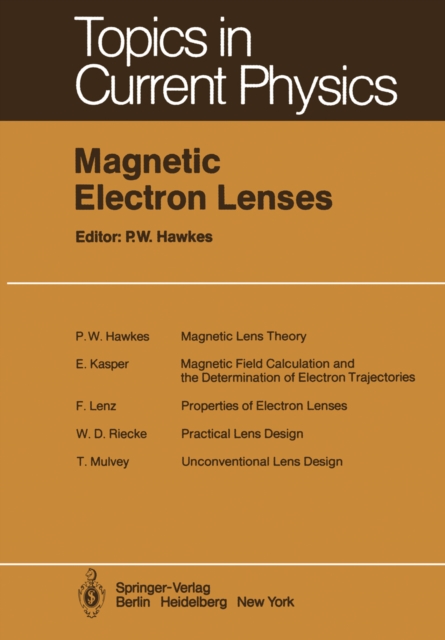 Magnetic Electron Lenses, PDF eBook