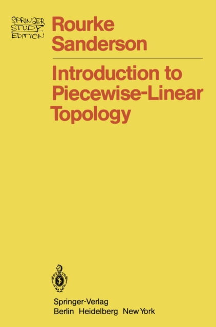 Introduction to Piecewise-Linear Topology, PDF eBook