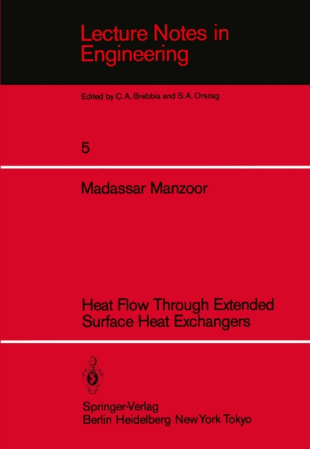 Heat Flow Through Extended Surface Heat Exchangers, PDF eBook