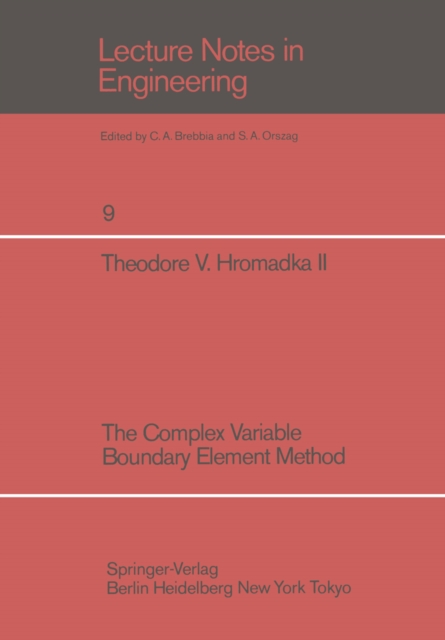 The Complex Variable Boundary Element Method, PDF eBook