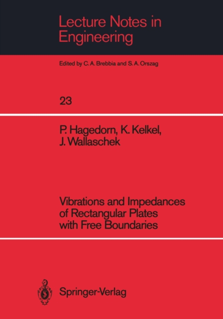 Vibrations and Impedances of Rectangular Plates with Free Boundaries, PDF eBook