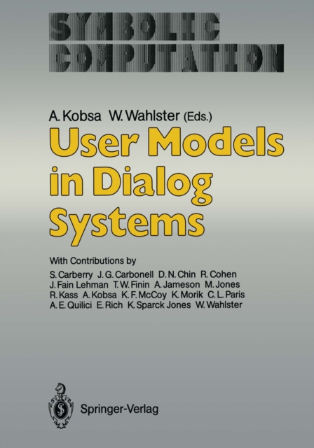 User Models in Dialog Systems, PDF eBook
