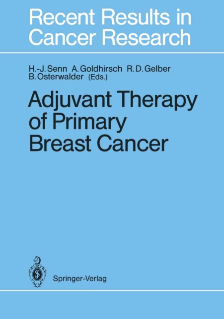 Adjuvant Therapy of Primary Breast Cancer, PDF eBook