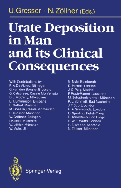 Urate Deposition in Man and its Clinical Consequences, PDF eBook