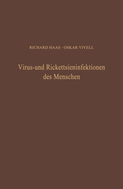 Virus- und Rickettsieninfektionen des Menschen, PDF eBook