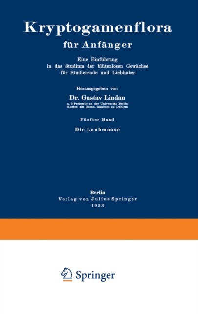 Die Laubmoose, PDF eBook