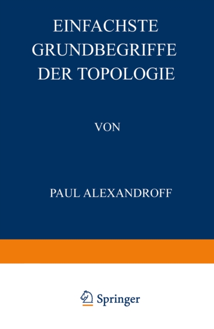 Einfachste Grundbegriffe der Topologie, PDF eBook