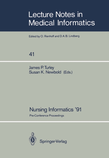Nursing Informatics '91 : Pre-Conference Proceedings, PDF eBook