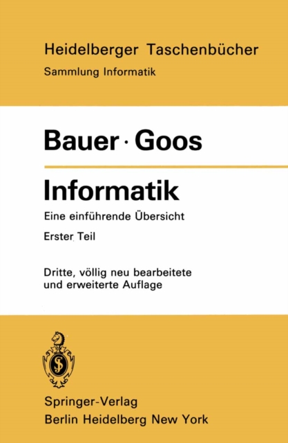 Informatik : Eine einfuhrende Ubersicht Erster Teil, PDF eBook