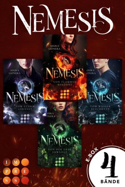 Nemesis: Alle vier Bande der Gotter-Fantasy im Sammelband : Romantasy mit starker Heldin, in der Fantasie und Realitat ganz nah beieinanderliegen, EPUB eBook