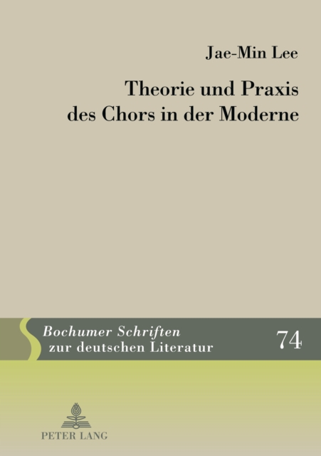 Theorie und Praxis des Chors in der Moderne, PDF eBook