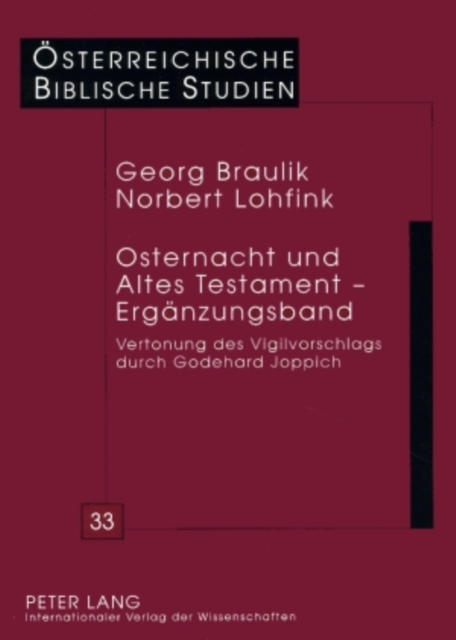 Osternacht und Altes Testament - Ergaenzungsband : Vertonung des Vigilvorschlags durch Godehard Joppich, PDF eBook