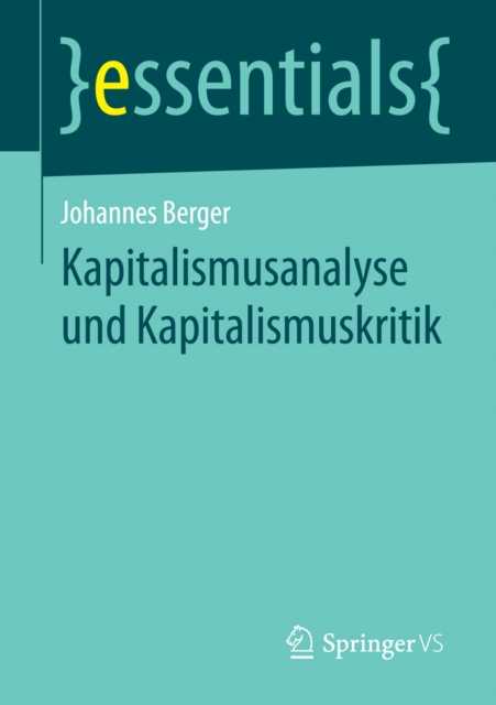 Kapitalismusanalyse und Kapitalismuskritik, EPUB eBook