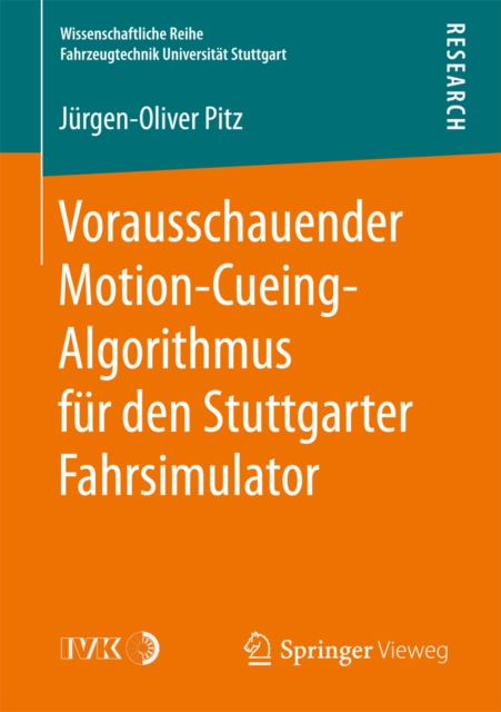 Vorausschauender Motion-Cueing-Algorithmus fur den Stuttgarter Fahrsimulator, PDF eBook