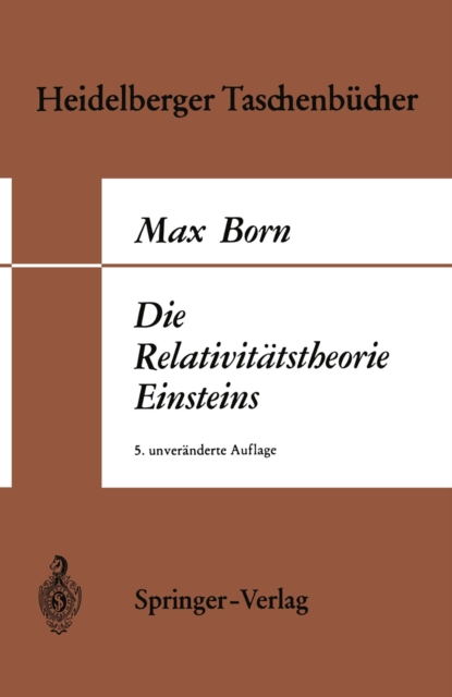 Die Relativitatstheorie Einsteins, PDF eBook