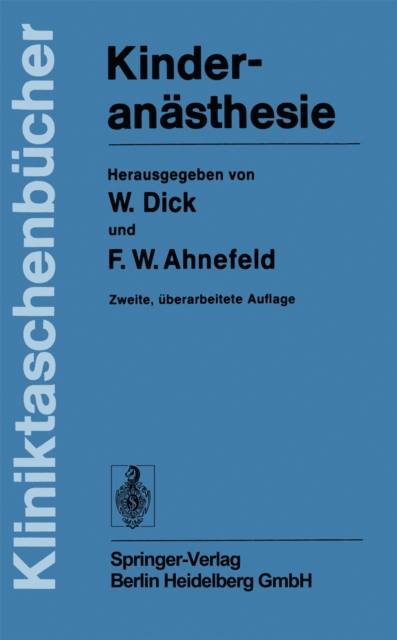 Kinderanasthesie, PDF eBook